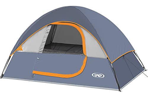 Camping Tent 2-4 Person, Waterproof Windproof Tent with Rainfly Easy Set up-Portable Dome Tents for Camping…