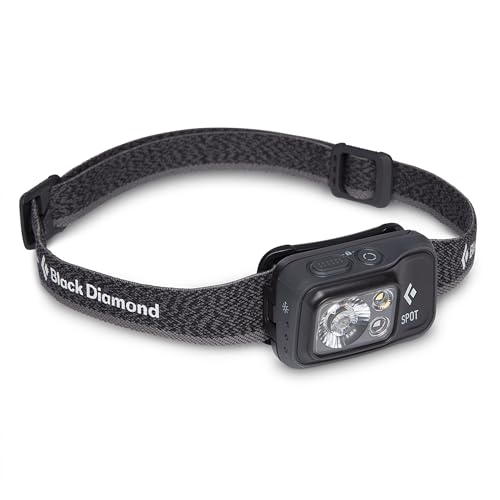 BLACK DIAMOND Spot 400 Headlamp, AAA Powered, Dimmable, Bright, BD Graphite