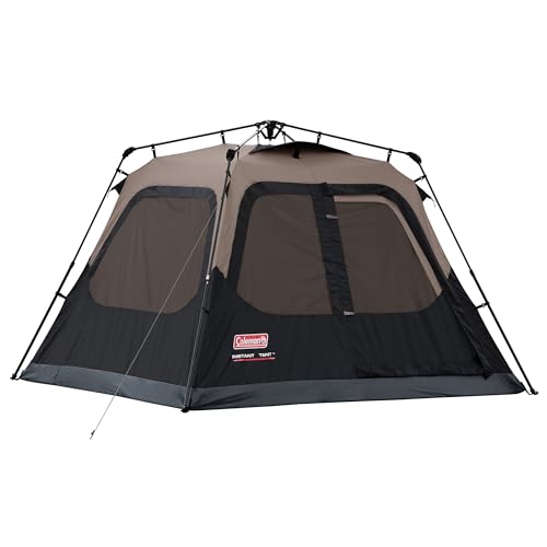 Coleman 4/6/8/10 Person Instant Camping Tent with 1-Minute Setup, Large Family Tent with Pre-Attached Poles, Air Vent, & Carry Bag, Sets Up in About 60 Seconds