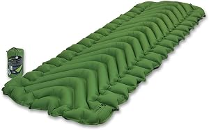 KLYMIT Static V Lightweight Inflatable Sleeping Pad, Portable Air Bed Mattress for Camping and Backpacking