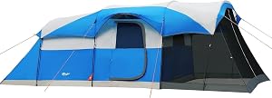 PORTAL 6/8/10 Person Family Camping Tent with Screen Room, Water Resistant Big Tunnel Tent