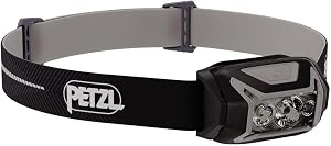 PETZL ACTIK CORE Headlamp - Powerful, Rechargeable 650 Lumen Light with Red Lighting for H