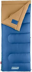 Coleman Brazos 20/30 Degree Cool-Weather Sleeping Bag with No-Snag Zipper and Stuff Sack
