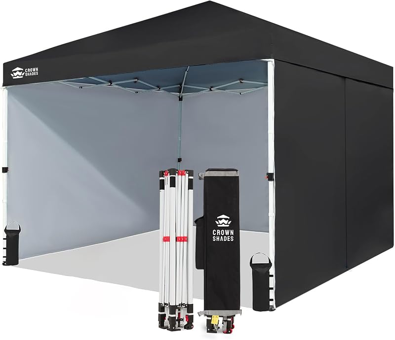 CROWN SHADES 10X10 Commercial Instant Canopy Pop Up Tent with CENTERLOK