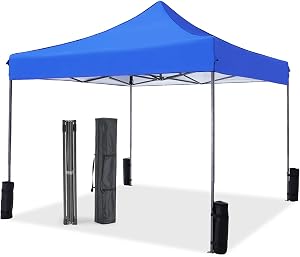 NEWBULIG 10x10 FT Pop Up Canopy Easy Up Tents for Camping Parties Events Beach Backyard Po