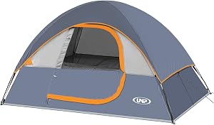 Camping Tent 2-4 Person, Waterproof Windproof Tent with Rainfly Easy Set up-Portable Dome 