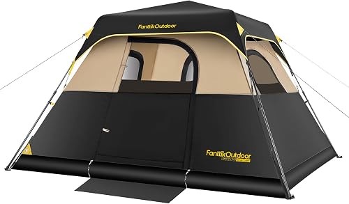 FanttikOutdoor Camping Tent 4/6/8/10 Person Instant Cabin Tent Setup in