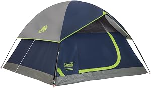 Coleman Sundome Camping Tent with Rainfly, 2/3/4/6 Person Tent Sets Up in 10 Mins, Weather