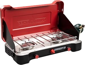 Camp Chef Everest 2X 2-Burner Portable Camping Stove, 40,000 BTUs, Propane