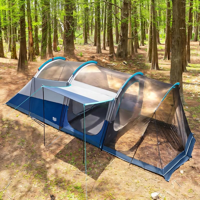 TIMBER RIDGE 8 Person Family Camping Tent with Screen Room